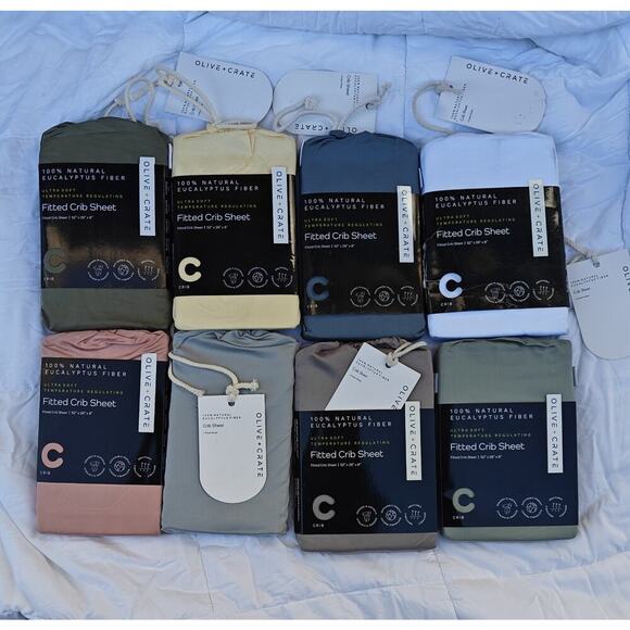 Olive + Crate Other - OliveCrate Organic-Feel Eucalyptus Crib Sheet Baby/Toddler Cooling, Gentle